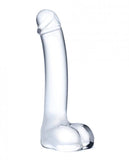 7" Realistic Curved Glass G-Spot Dildo