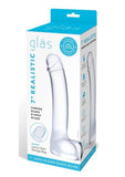 7" Realistic Curved Glass G-Spot Dildo