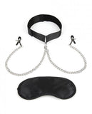 Lux Fetish Collar and Nipple Clips