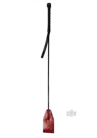 Leather Riding Crop Burgunday & Black Accessories