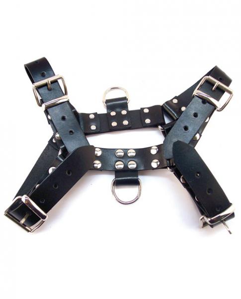 O.t.h Leather Harness - Black Size Extra Large