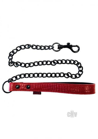 Leather Leash  Burgunday & Black Accessories