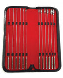 Stainless Steel 12-piece Rosebud Dilator Set