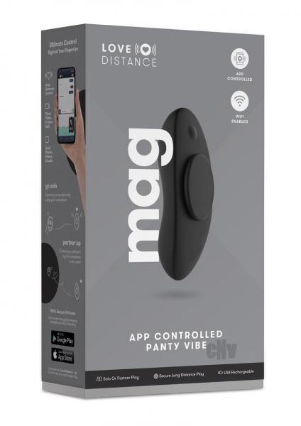 Love Distance Mag App Controlled Panty Vibe - Black