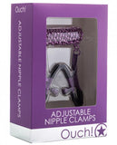 Ouch Adjustable Nipple Clamps with Chain