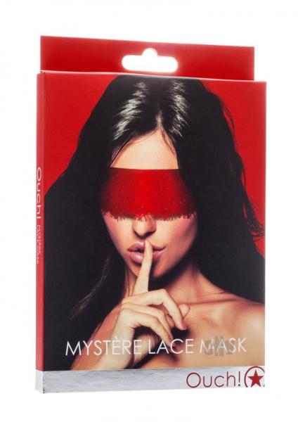 Mystère Lace Mask - Red