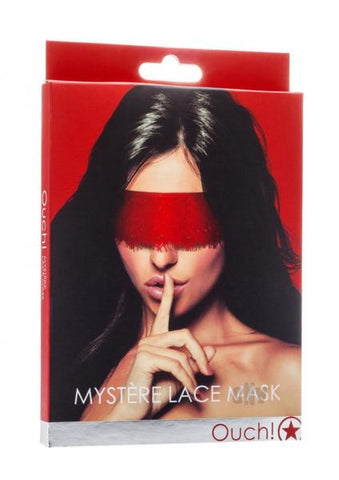 Mystère Lace Mask - Red