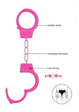 Ouch Beginners Handcuffs Metal Pink