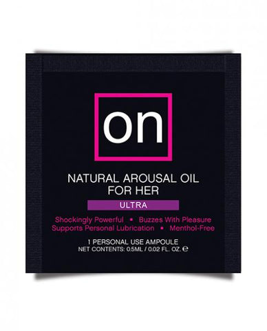 On For Her Arousal Oil Ultra - Single Use Ampoule