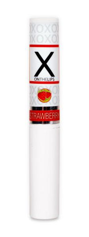 X On The Lips Buzzing Lip Balm With Pheromones Sizzling Strawberry .75 Ounce