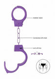 Ouch Beginners Handcuffs Metal Purple