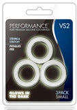 Performance VS2 Silicone Cock Ring 3 Piece Set