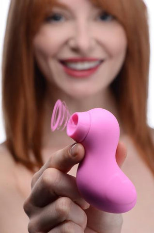 Sucky Ducky Silicone Clitoral Stimulator - Pink