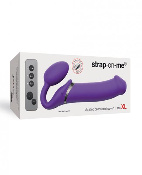 Strap-on-me Vibrating 3 Motors Strap On XL Purple