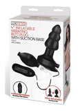 Lux Fetish 4" Inflatable Vibrating Butt Plug With Suction Base