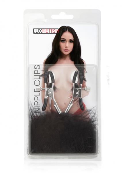 Lux Fetish Feather Nipple Clips