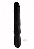 8x Auto Pounder Vibrating And Thrusting Dildo With Handle - Black