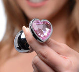 Booty Sparks Pink Heart Gem Anal Plug Set