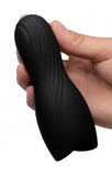 Vibrating Rechargeable Penis Pleaser Black