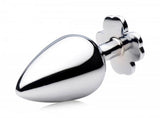 Booty Sparks Lucky Clover Gem Anal Plug Large Silver