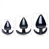 Master Series Triple Spades Anal Plug Set - 3 Pc