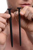 Hardware Nail & Screw Silicone Urethral Sounds Black