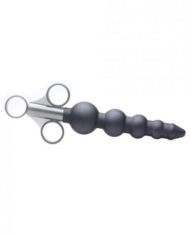 Silicone Graduated Beads Lubricant Launcher Black