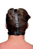 Head Harness With 1.65 Inches Ball Gag Black Leather