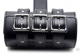 Arm Binder Biceps & Forearm Restraints Black Leather