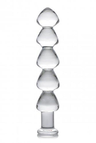 Drops Anal Links Glass Dildo Clear