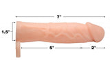 2 Inches Silicone Penis Extension Beige