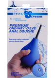 Premium One-Way Valve Anal Douche Blue