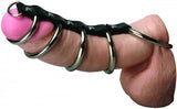 Strict 5 Ring Chasity Device Black