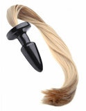 Tailz Pony Tail Blonde Anal Plug Black