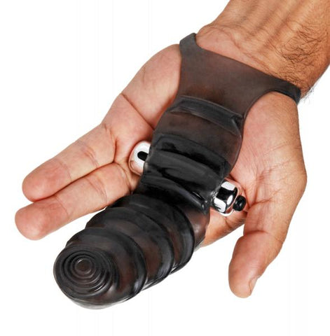 Bang Bang G-Spot Vibrating Finger Glove Black