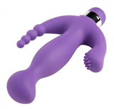 Amethyst 7 Mode Triple Stimulation Vibe Purple