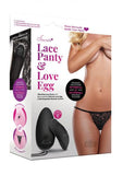 Secrets Vibrating Scalloped Lace Rechargeable Black O/s