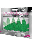 Peekaboos Mary Jane Pasties Green 2 Pairs