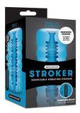 Zolo Backdoor Squeezable Vibrating Stroker Blue