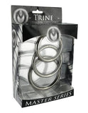 Trine Steel Cock Ring Collection 3 Piece