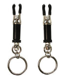 Adjustable Bondage Ring Barrel Nipple Clamps