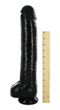 The Black Destroyer Huge 16.5 inches Dildo