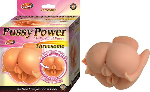 Pussy Power Threesome Beige