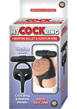 My Cock Ring Vibe Bullet Scrotum Ring Black