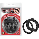 Macho Supreme Stamina Snap On Duo Ring Black