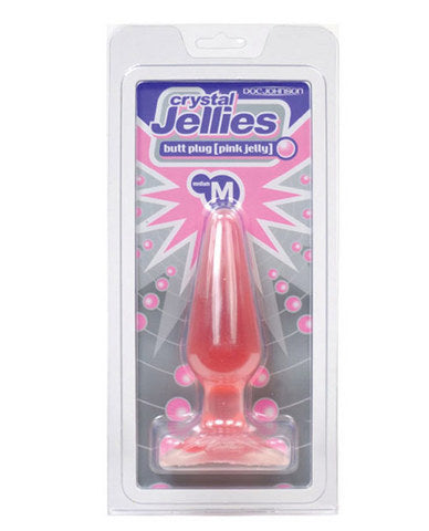 Medium pink Jelly butt plug