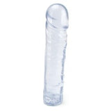 Crystal Jellies 8 Inch Classic Dildo in Clear