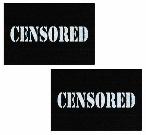 Censored Bar Black Pasties O/S