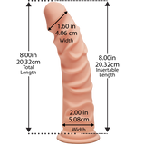 The D Ragin 8 inches Ultraskyn Dildo