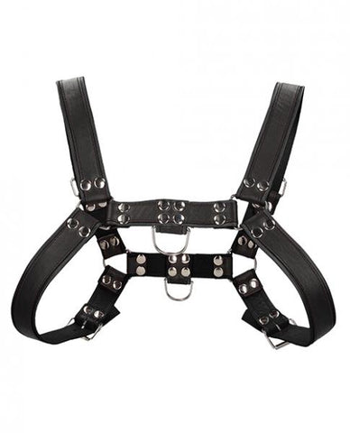 Chest Bulldog Harness - Black/black - L/xl